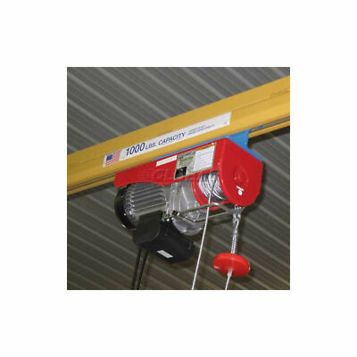 #ad NEW Powered Wire Rope Winch 1000 Lb. Capacity for Shop Crane Overhead Cranes $759.95