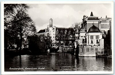 #ad Postcard Amsterdam American Hotel Netherlands $3.46