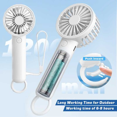 #ad Mini Portable 3 Speeds Handheld Cooling Fan USB Rechargeable Table Desk Outdoor $9.99