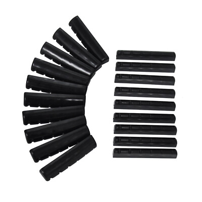 #ad 50pcs Universal Acoustic Guitar Slotted Nuts Replacement Plastic Black 43mm $9.90