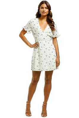 #ad The East Order Lucia V Neck Mini Dress in Romantic Garden Size 6 AU AU $109.00