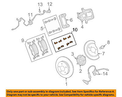 #ad CHRYSLER OEM Brake Rear Brake Pads Hardware Kit 68159523AC $87.94