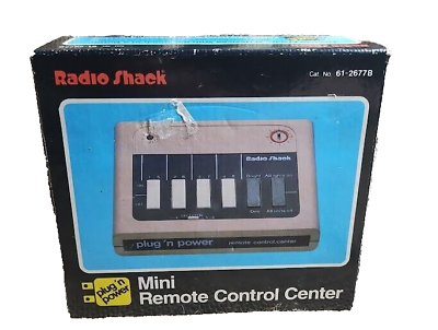#ad Radio Shack Mini Remote Control Center Plug N Power 61 2677B $7.84