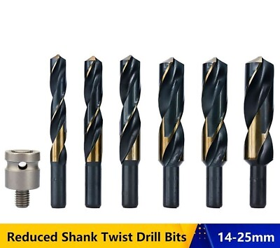 #ad Reduced Shank Drill Bits Wood Metal Working 14 25mm Twist Hole Drilling Tools $24.99
