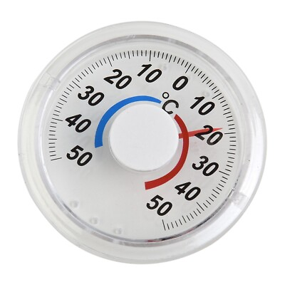 #ad Round Shutter Thermometer Measuring Indoor And Outdoor Metal Pointer Thermometer $7.25