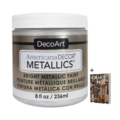 #ad Americana Decor Metallics Pearl Paint 8oz Metallic Pearl White Acrylic Pain... $29.18