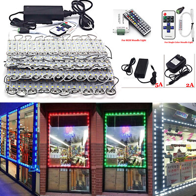 #ad 10ft 200ft 5050 SMD Waterproof LED Module Light Store Front Window Sign Lamp KIT $17.99