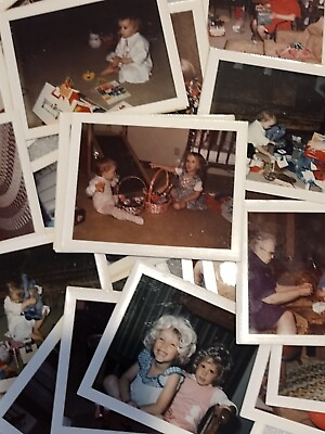 #ad Lot Of 50 Vintage Polaroid Photos Children amp; Family 1970#x27;s Color $19.00