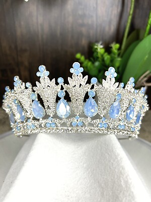 #ad Vintage Bridal Wedding Tiara Crystal Gemstone Queen Crown for Brides Rhinestone $29.99