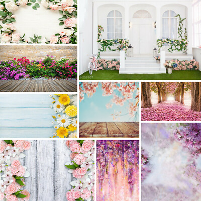 #ad Pink Flower Wedding Photo Background Cloth Studio Photography Backdrop $19.79