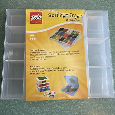#ad New Lego Sorting Tray 2 Pack 5001261 $9.99