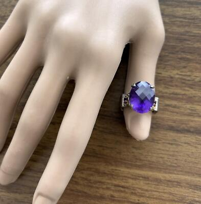 #ad Michael Valitutti ring size 7 sterling silver purple amethyst 925 signed NH $59.99