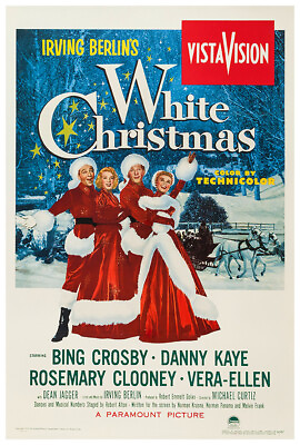 #ad White Christmas Classic Holiday Movie Poster $10.99