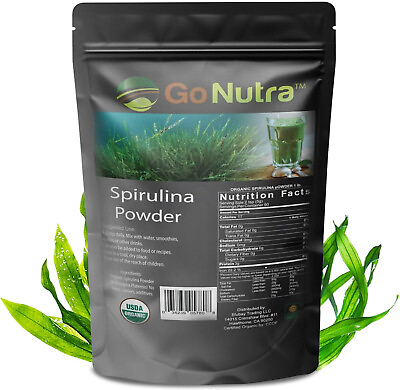 #ad #ad Spirulina Powder Organic 1 lb. Pure Non Gmo Non Irradiated Blue Algae Superfood $19.35