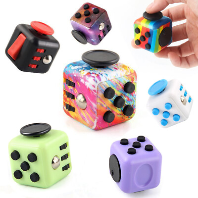 #ad Fidget Cube Spinner Stress Relieving Sensory Finger Toy For Anxiety ADHD Autism $7.99