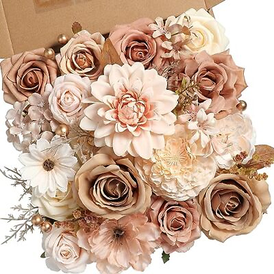 #ad Artificial Flowers Combo Set Fake Flower Leaf Box with Stems for DIY Wedding ... $36.85