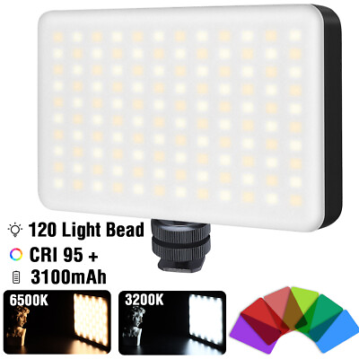 120 LED Mini Panel Lamp On Camera Lighting Fill Light Super Bright Photography $20.29
