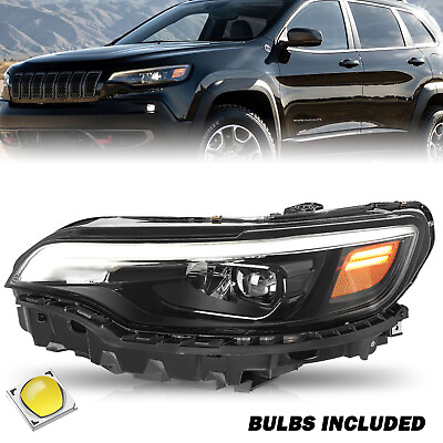 #ad For 2019 2023 Jeep Cherokee Projector Headlight Driver Side LED Headlamp DRL LH $227.99