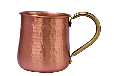 #ad Handcrafted Pure Copper Mug Moscow Mule Large Pitcher With Handle 450ML $23.74