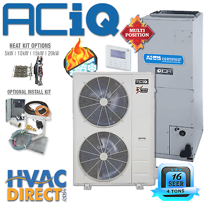 #ad #ad ACiQ 4 Ton Ducted Inverter Heat Pump Split System Central Air Con Kit 16 SEER $3515.00