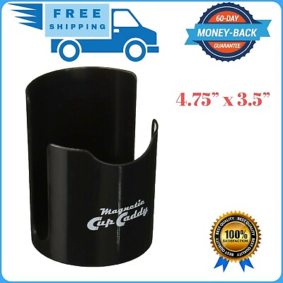 #ad Work Magnetic Cup Caddy Vehicle Black Truck Car Coffee Holder Storage Auto Van $19.79