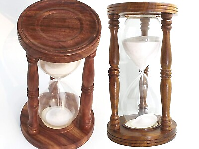 #ad The 60 minute hourglass has cool Wooden bases amp; stand matched with the stylish $90.00