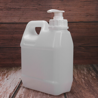 #ad 2 PCS Pump Bottles Liquid Push Down Dispenser Chemical Storage with Cover $14.45
