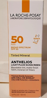 #ad La Roche Posay TINTED MINERAL ANTHELIOS SPF50 Broad Spectrum Full Sz50ml New Box $24.23