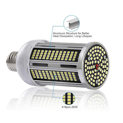 #ad Super Bright 400W Eq LED Bulb 40W 360 Chip Corn Light E26 5040lm 5000K Daylight $14.90