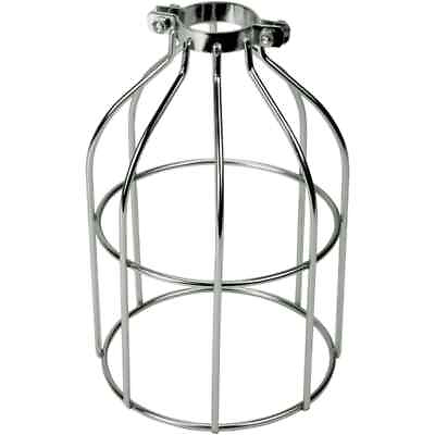 #ad Polished Nickel Open Style Premium Bulb Cage $7.98