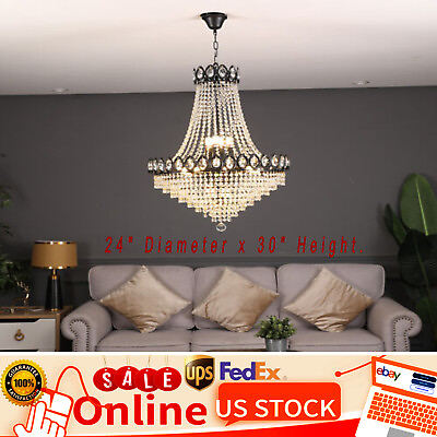 #ad K9 Crystal Modern Luxury Chandelier Ceiling Pendant Light Lighting Lamp Fixture $229.33