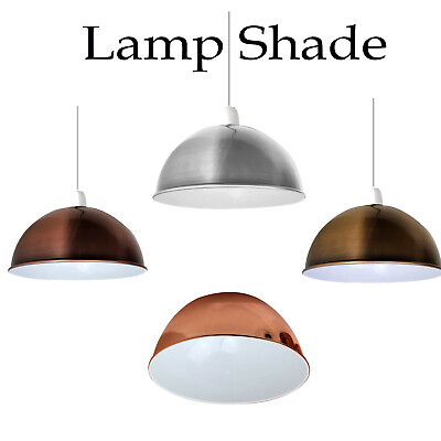 #ad Modern Home Vintage Industrial Retro Loft Metal Ceiling Dome shaped Lamp Shade $33.29