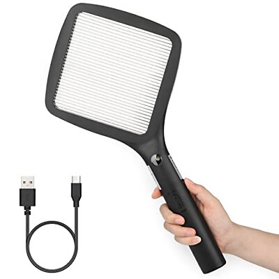 #ad 2 in 1 Electric Fly Swatter Rechargeable with Flashlight Mosquito Zapper Bug ... $29.03