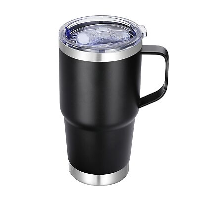 #ad 20 oz Stainless Steel Tumbler with Handle Metal Insulated Coffee Travel Mug w... $19.62