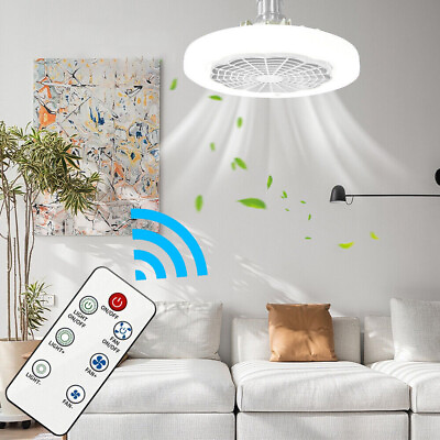 #ad #ad Modern Led Ceiling Fan with Lights E27 Adjustable Bedroom Living Room Fan Lamp $17.56