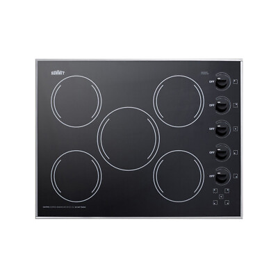 #ad Summit CR5B273B 27quot; Electric Radiant Cooktop with Manual Controls 5 Burner $1017.80