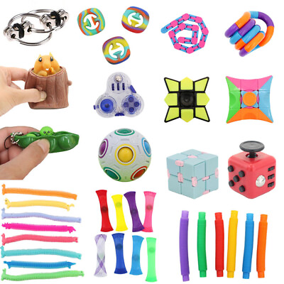 #ad Fidget Sensory Toys ADHD Autism Stress Relief Hand Fidget Kids Adult AU $16.00