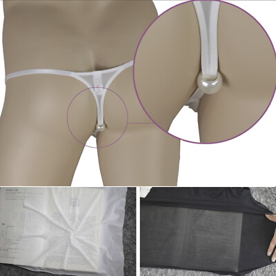 #ad Jockstrap Thongs Gay Underwear Briefs G Strings Ice Silk Smooth Solid Color □ $3.37