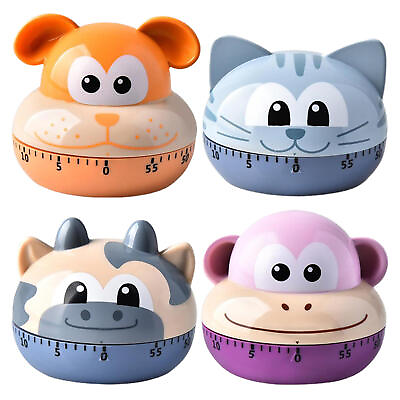 #ad Cartoon Animal Kitchen Timer Mechanical 60 Minutes Countdown Timer for Cooking $11.24