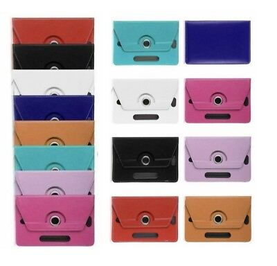 #ad For Universal Android Tablet 7quot; 8quot; 9quot; 10quot; 360° Folio Leather Rotating Case Cover $7.49