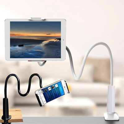 #ad Cell Phone Holder Gooseneck Lazy Bed Desk Bracket Mount Stand for Samsung Galaxy $7.99