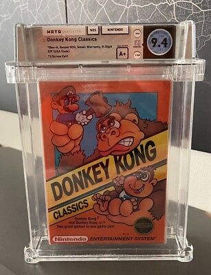 #ad Donkey Kong Classics Nintendo NES 1988 : WATA 9.4 A MINT amp; FACTORY SEALED $1500.00