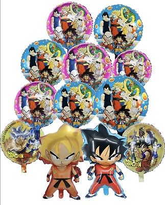 #ad Set of 12 Dragon Ball Z Goku Balloons Birthday Party Supplies Gift. Fast $15.95