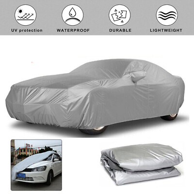 #ad Full Car Cover Outdoor Waterproof UV Snow Dust Rain Resistant Protection US $17.99