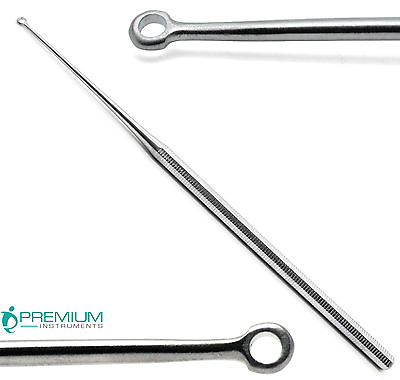 #ad Buck Ear Blunt Curette #1 Surgical Straight 6.5quot; Veterinary ENT Instruments $6.99