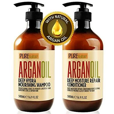 #ad Moroccan Argan Oil Shampoo amp; Conditioner SLS Sulfate Free Set For Damaged Dry $32.59