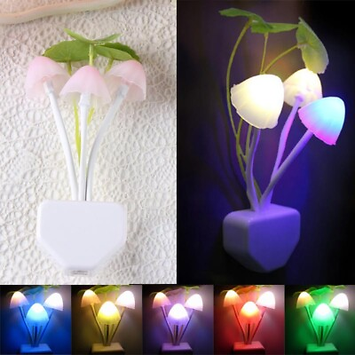 #ad Romantic Colorful Sensor LED Night Light Wall Lamp Home Decor $11.41