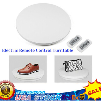 #ad 60cm Remote Control Electric 3 Speed Turntable 360 Stand Rotating Platform 110V $125.00