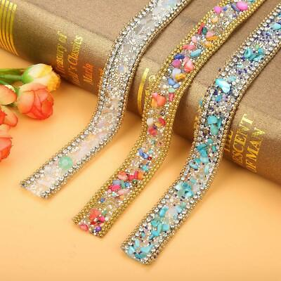 #ad Bling Crystal Rhinestone Ribbon Wedding Dress Crafts Sewing Decor Trims 50cm $2.81