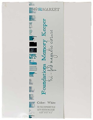 #ad 49 And Market Foundations Memory Keeper White Tri Fold $18.19